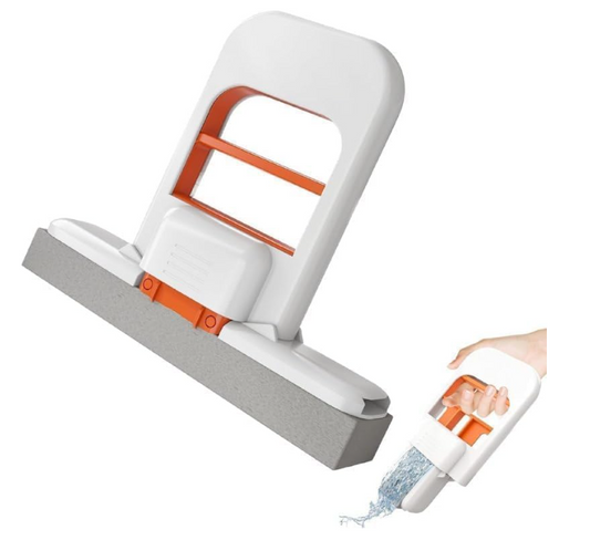 Mini Foldable Sponge Mop – Self-Squeeze Wet & Dry Cleaner