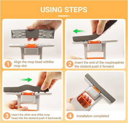 Mini Foldable Sponge Mop – Self-Squeeze Wet & Dry Cleaner