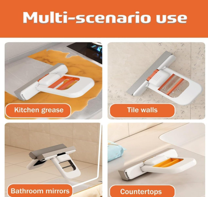Mini Foldable Sponge Mop – Self-Squeeze Wet & Dry Cleaner