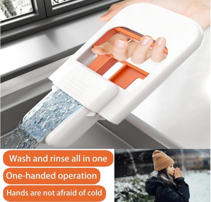 Mini Foldable Sponge Mop – Self-Squeeze Wet & Dry Cleaner