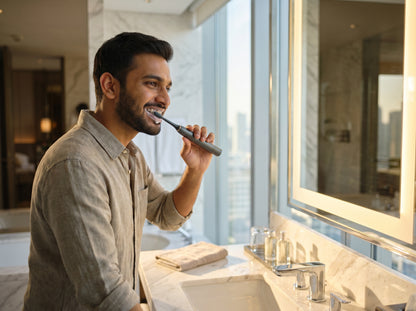 Easvora Sonic Electric Toothbrush- Rechargeable with 3 Extra Replacement Heads